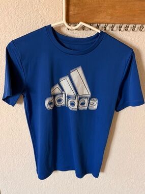adidas Royal Blue Logo Athletic Tee